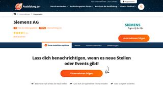 
                            7. Ausbildung Siemens - freie Ausbildungsplätze - Ausbildung.de