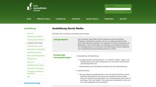 
                            6. Ausbildung Social Media - FJS Freie Journalistenschule