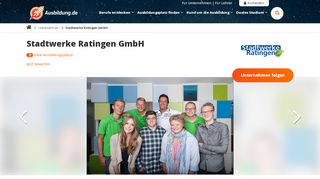 
                            11. Ausbildung Stadtwerke Ratingen GmbH - freie Ausbildungsplätze