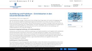 
                            8. Ausbildung und Praktikum – Eintrittskarten in den steuerberatenden ...