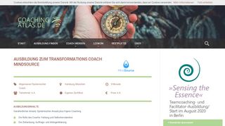 
                            9. Ausbildung zum Transformations Coach - Coaching Atlas