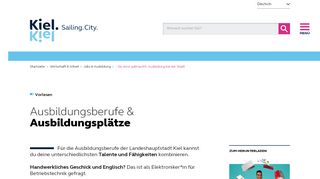
                            12. Ausbildungsberufe & Ausbildungsplätze - Landeshauptstadt Kiel