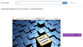 
                            7. Ausbildungsbörse 2014 Halver / Schalksmühle - PDF - DocPlayer.org