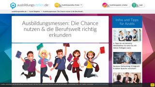 
                            10. Ausbildungsmessen: Die Chance nutzen & die Berufswelt richtig ...