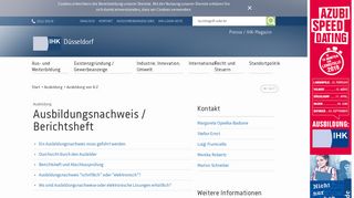 
                            7. Ausbildungsnachweis / Berichtsheft - IHK zu Düsseldorf