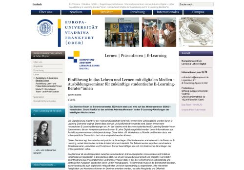 
                            8. Ausbildungsseminar für zukünftige studentische E-Learning-Berater