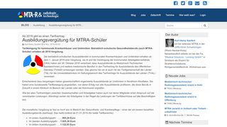 
                            3. Ausbildungsvergütung für MTRA-Schüler - MTA-R.de