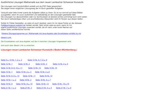 
                            4. Ausführliche Lösungen Mathematik Lambacher Schweizer Kursstufe