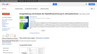 
                            11. Ausgestaltung und Analyse der Kapitalflussrechnung im ...