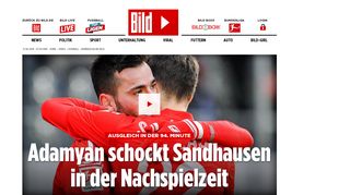 
                            7. Ausgleich in der 94. Minute | Adamyan schockt Sandhausen in der ...