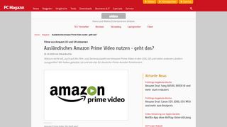 
                            10. Ausländisches Amazon Prime Video nutzen: Streaming-Inhalte aus ...
