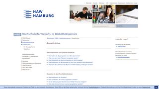 
                            8. Ausleih-Infos: Bibliotheken / HIBS: HAW Hamburg