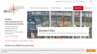 
                            3. Ausleihe am ZB MED Standort Köln | ZB MED - Informationszentrum ...