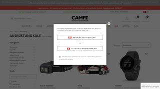 
                            4. Ausrüstung Outlet Online | Ausrüstung reduziert | campz.ch