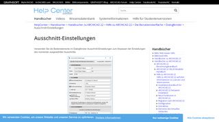 
                            4. Ausschnitt-Einstellungen | HelpCenter | - GRAPHISOFT Help Center