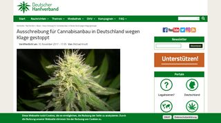 
                            8. Ausschreibung für Cannabisanbau in Deutschland wegen Klage ...