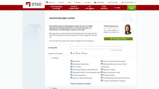 
                            4. Ausschreibungen suchen - DTAD - Deutscher Auftragsdienst