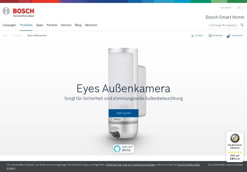 
                            4. Außenüberwachung und -beleuchtung | Bosch Smart Home