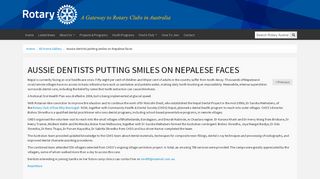 
                            11. Aussie dentists putting smiles on Nepalese faces - Rotary Australia