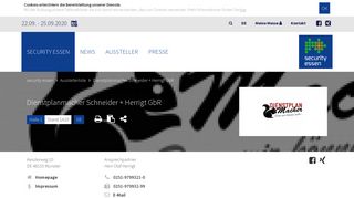 
                            9. Aussteller: Dienstplanmacher Schneider + Herrigt GbR | security essen