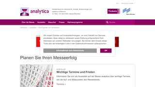 
                            7. Aussteller-Services und Angebote für Aussteller | analytica