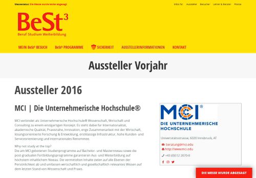 
                            11. Aussteller Vorjahr - BeSt³ Klagenfurt - die Bildungsmesse in Klagenfurt