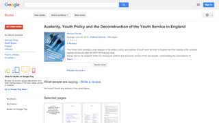 
                            12. Austerity, Youth Policy and the Deconstruction of the Youth Service ...