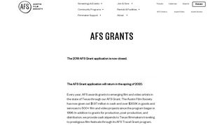 
                            6. Austin Film Society AFS Grants Overview | Austin Film Society