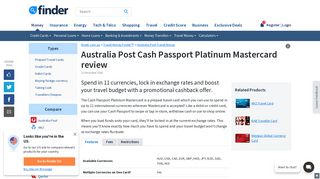 
                            6. Australia Post Cash Passport Platinum Mastercard | finder.com.au