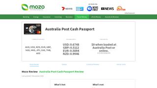 
                            7. Australia Post Cash Passport | Prepaid travel card product ... - Mozo