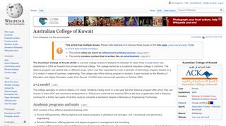 
                            5. Australian College of Kuwait - Wikipedia