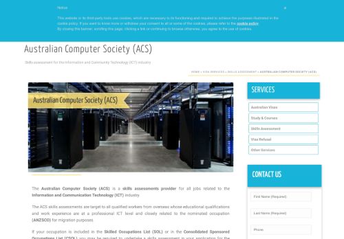 
                            7. Australian Computer Society - Get your Visa options for ACS