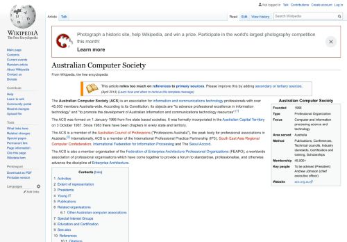 
                            2. Australian Computer Society - Wikipedia