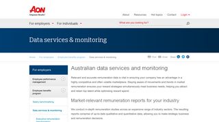 
                            12. Australian data services and monitoring | Aon Hewitt Australia