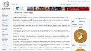 
                            11. Australian Gold Nugget - Wikipedia