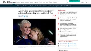 
                            11. Australian government loses majority after embarrassing by-election ...