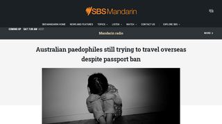 
                            10. Australian paedophiles still trying to travel overseas despite ... - SBS