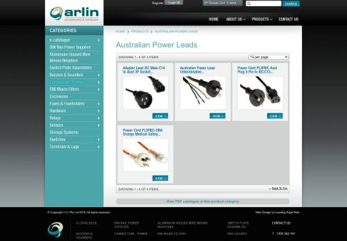 
                            10. Australian Power Leads - Arlin components & hardware