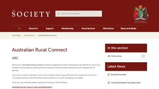 
                            8. Australian Rural Connect :: Society