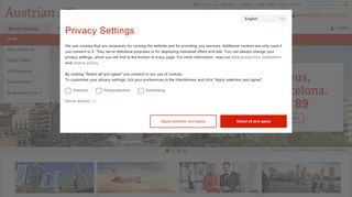 
                            1. Austrian Airlines - Book cheap flights now