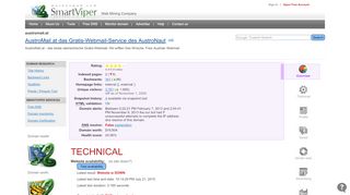 
                            8. AustroMail.at | das Gratis-Webmail-Service des AustroNaut - SmartViper