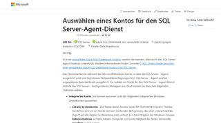 
                            1. Auswählen eines Kontos für den SQL Server-Agent-Dienst - SQL ...