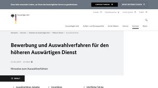 
                            2. Auswahlverfahren - Auswärtiges Amt