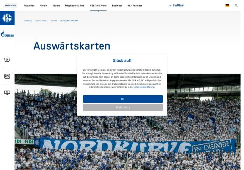 
                            6. Auswärtskarten - Fußball - Schalke 04
