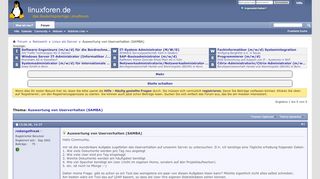 
                            4. Auswertung von Userverhalten (SAMBA) - Linuxforen.de