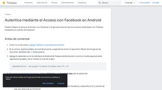 
                            7. Autentica mediante el Acceso con Facebook en Android | Firebase