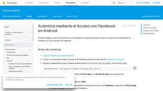 
                            3. Autentica mediante el Acceso con Facebook en ... - Firebase - Google