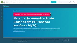 
                            1. Autenticação de usuários em PHP usando sessões e MySQL
