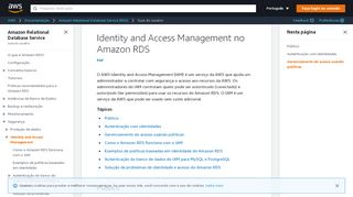 
                            8. Autenticação e controle de acesso - Amazon Relational Database ...