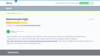 
                            9. Autenticação login | Alura - Cursos online de tecnologia